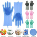 Multi Purpose Silicone Washing Gloves Multi Color Heat Resistant