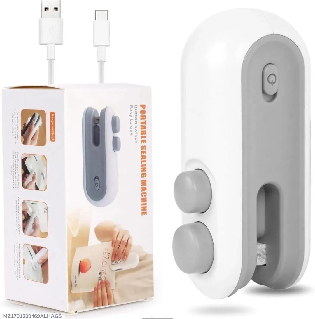 Rechargeable 2 in 1 Portable Mini Food Bag Heat Sealer And Cutter For Home and Outdoor Use