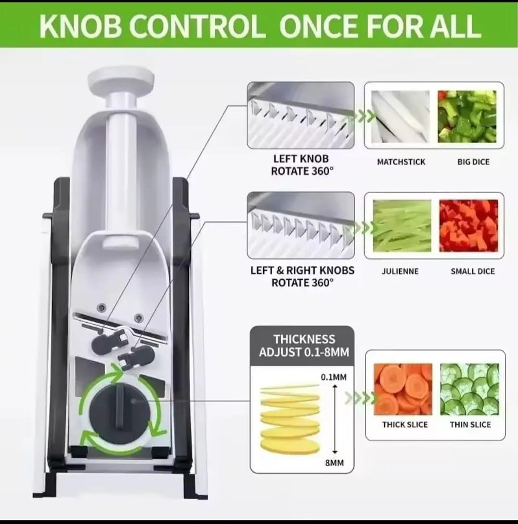 Imported Multi-Purpose Kitchen Vegetable Slicer - Multifunctional Mandoline chopper