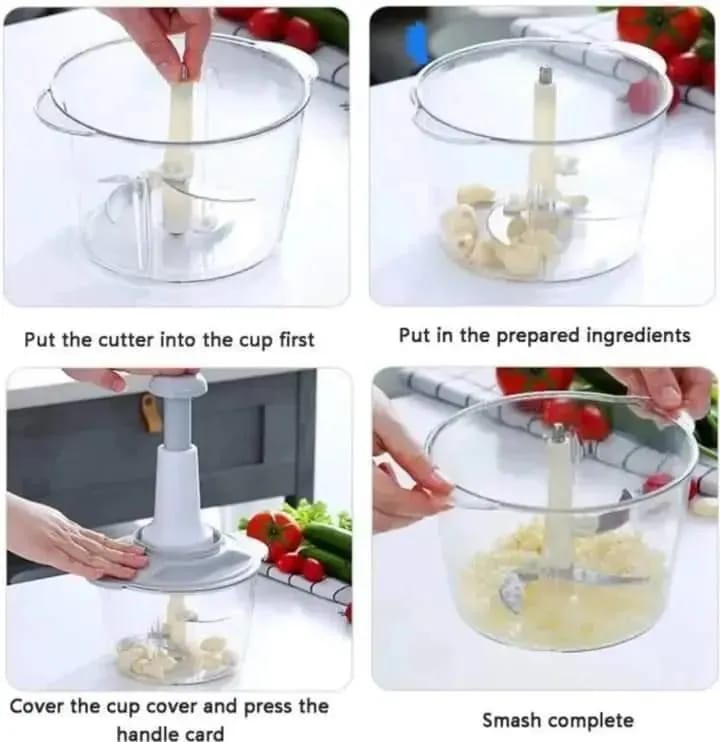 Imported Manual Hand Push Multifunctional Chopper Mixer Cutter and Grinder