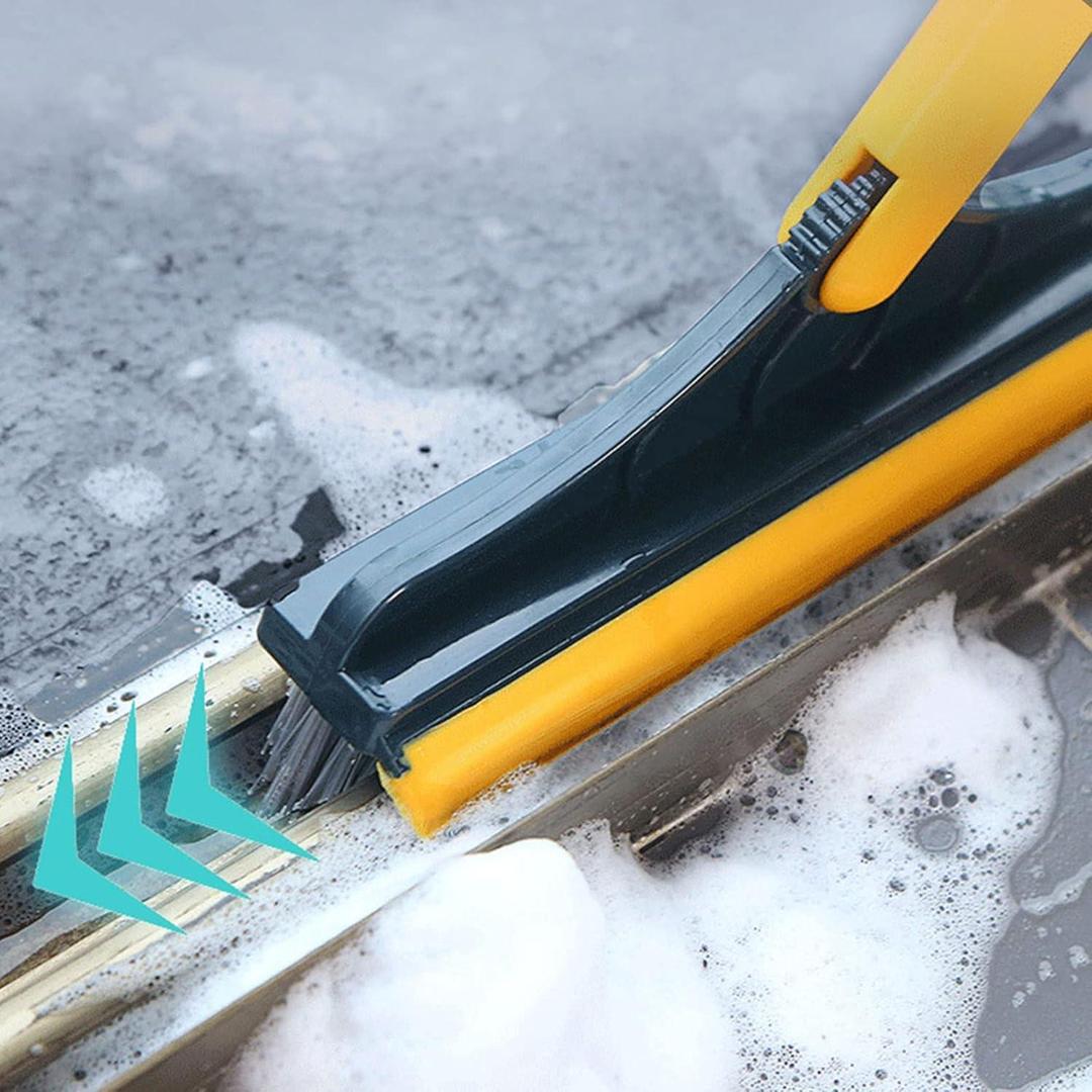 2 in 1 Cleaning Brush Floor Scrub Broom Wiper Scraper