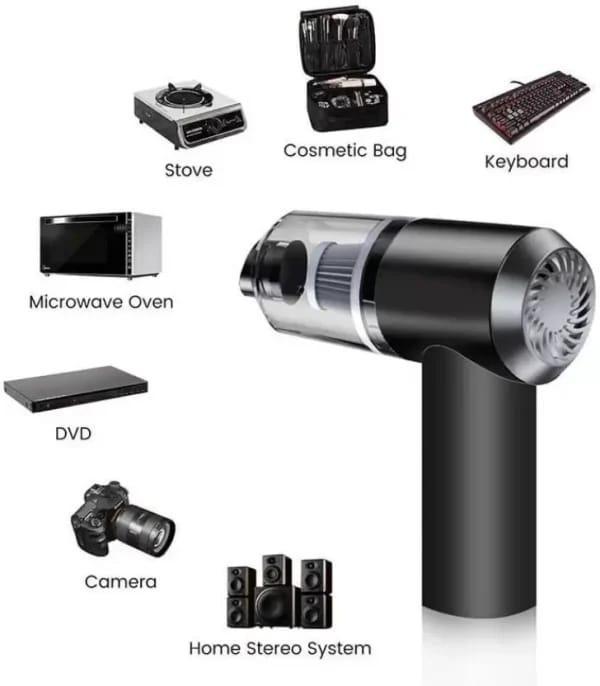 Imported 3-in 1 Portable Cordless Rechargeable Vacuum Cleaner & Blower Cleans Up Every Corner Of Your Home & Car
