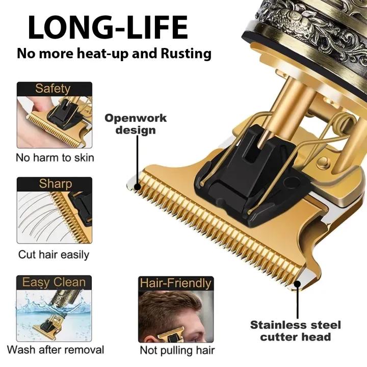 T9 Hair Cutting Machine Hair Clippers Rechargeable Beard Shaver for Men
