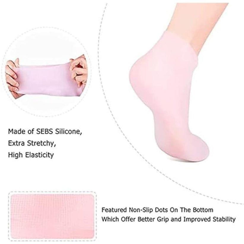 Anti Slip Silicone Moisturizing Socks for Repairing Dry Feet, Cracked Heels and Softening Rough Skin Rs.899