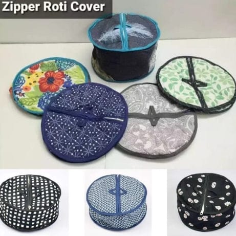 Pack Of 3 - Roti Basket Circle – Roti Chapati Box with Zipper Cover Just Rs. 1099 Only