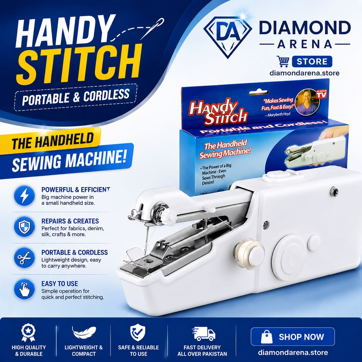 Mini Portable Rechargeable Stapler Style Handy Stitch Quick Sewing Machine Just Rs 1699 Only
