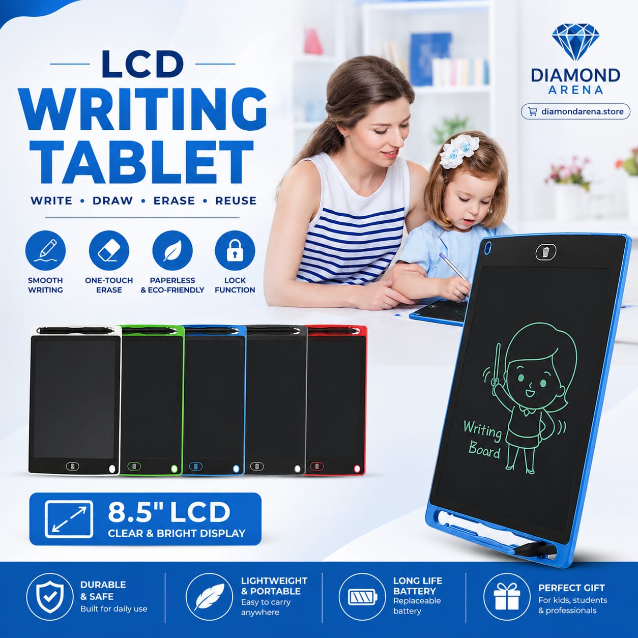 LCD Graphics Tablet for Kids Writing and Drawing