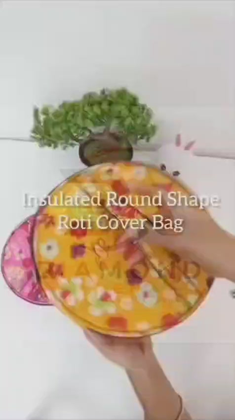 Pack Of 3 - Roti Basket Circle – Roti Chapati Box with Zipper Cover Just Rs. 1099 Only